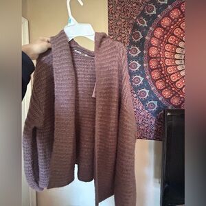 Purple ish cardigan size large